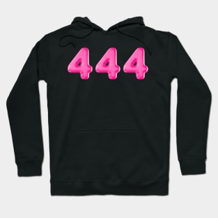 444 angel number pink Hoodie